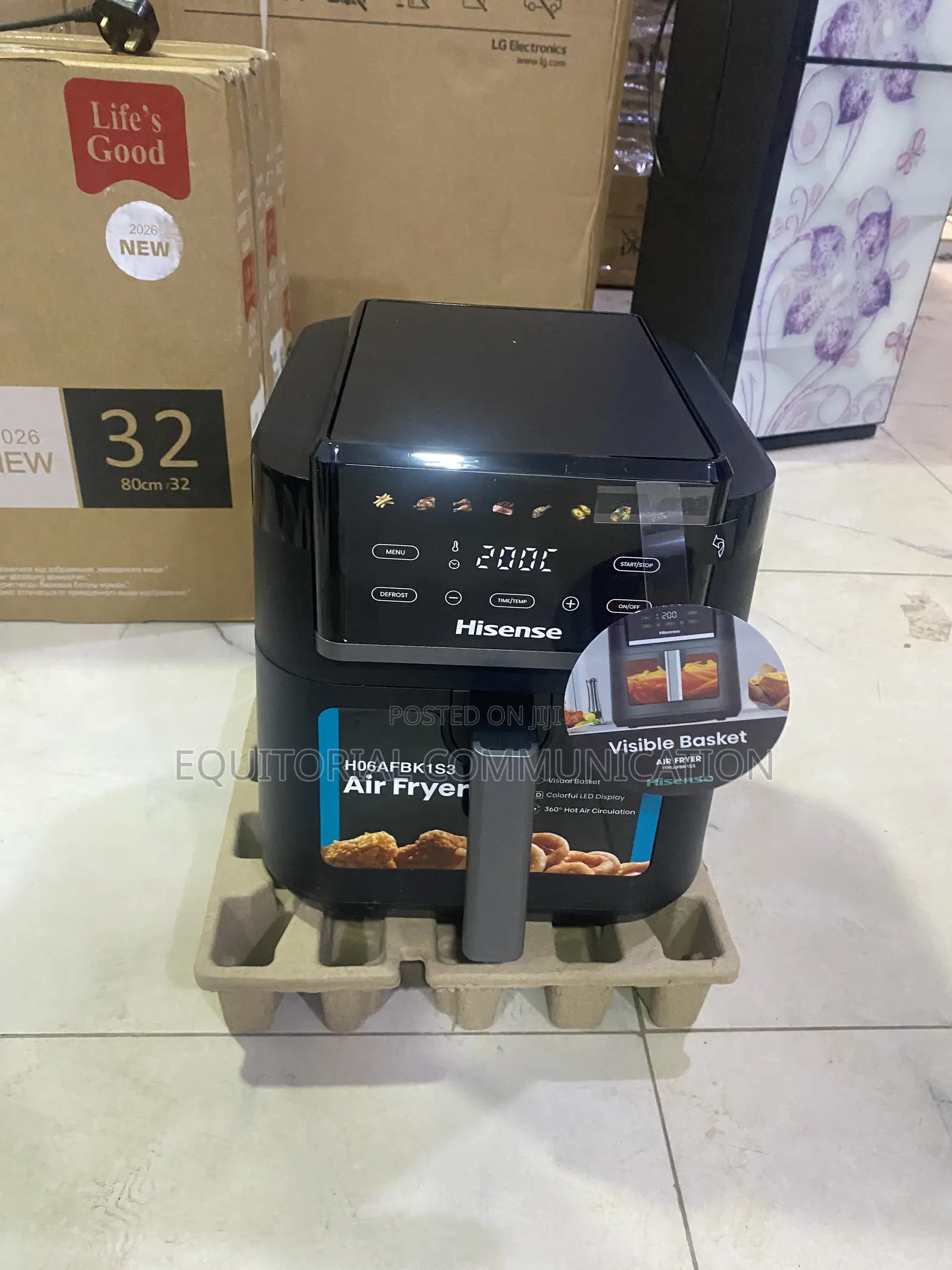 Hisense 6.3L H06FBK1S3 Air Fryer for Chicken and Chips 1700W