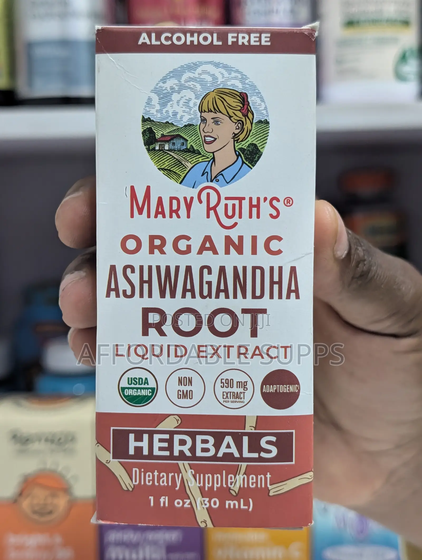 MaryRuth’s Ashwagandha Root Liquid Drops 30ml