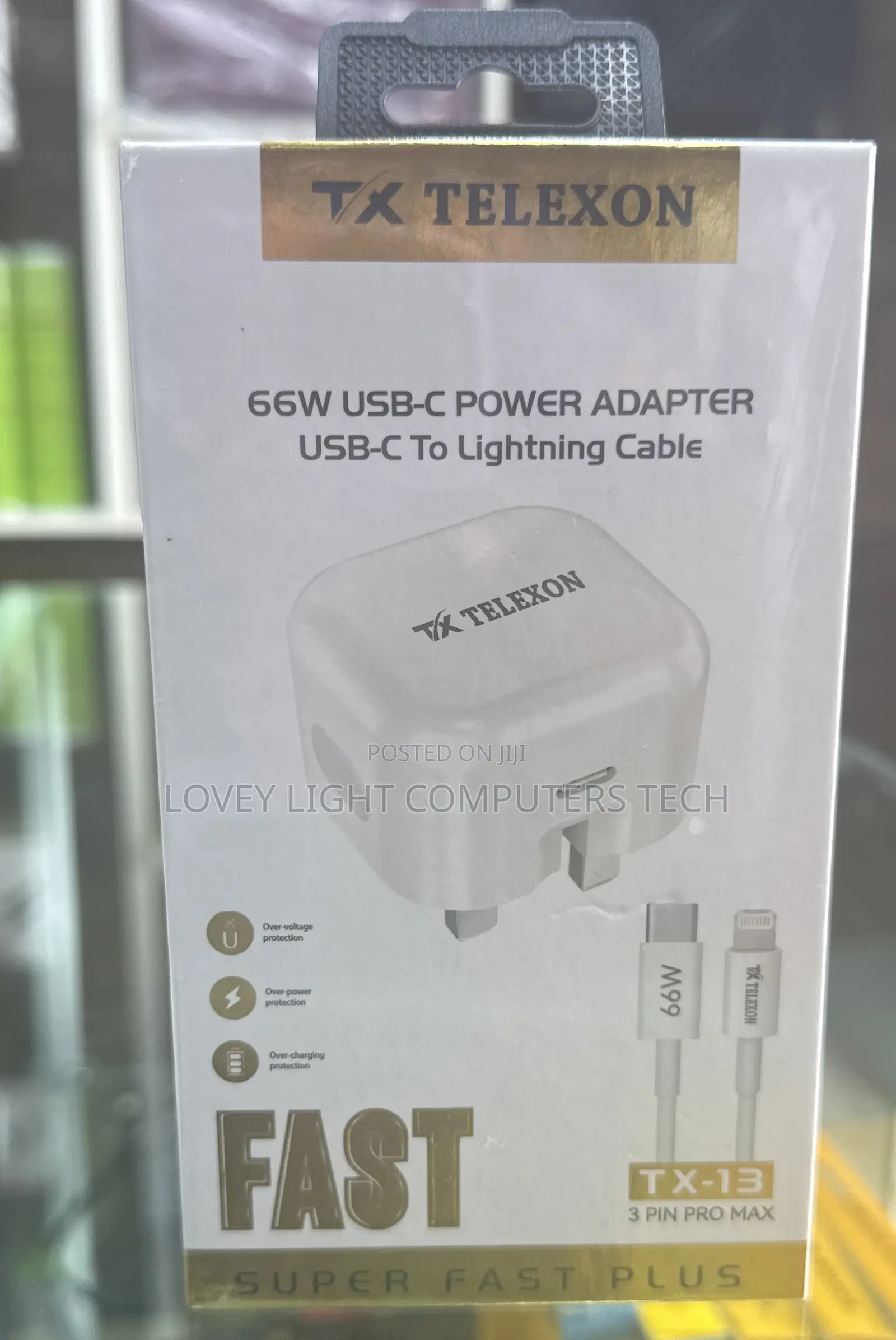 Telexon 66w USB-C to Ios Charger