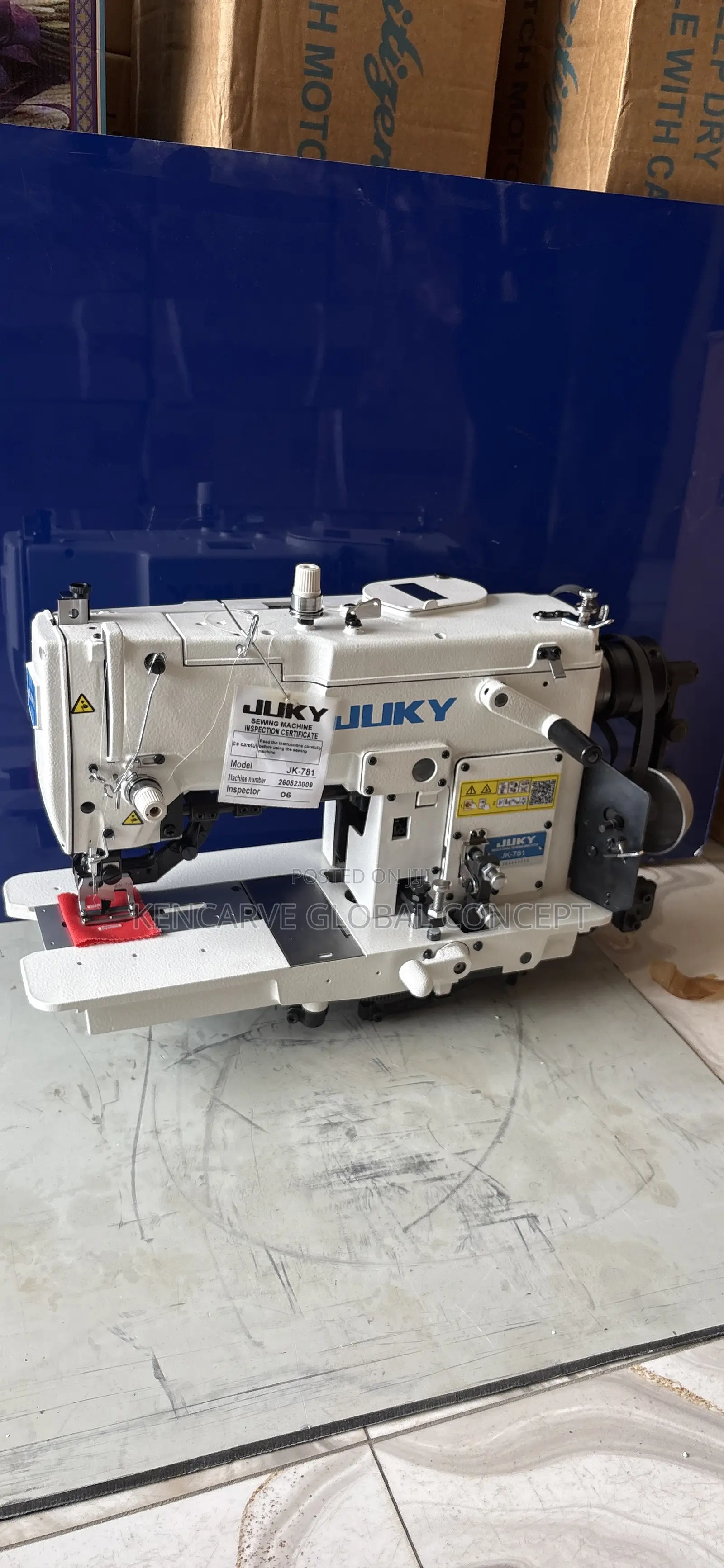 Brand New JUKY 781 Industrial Shirt Buttonhole Sewing Machine
