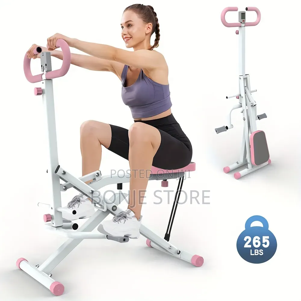 Squat Machine/ Core Trainer Foldable With 4 Adjustable Resistance Band