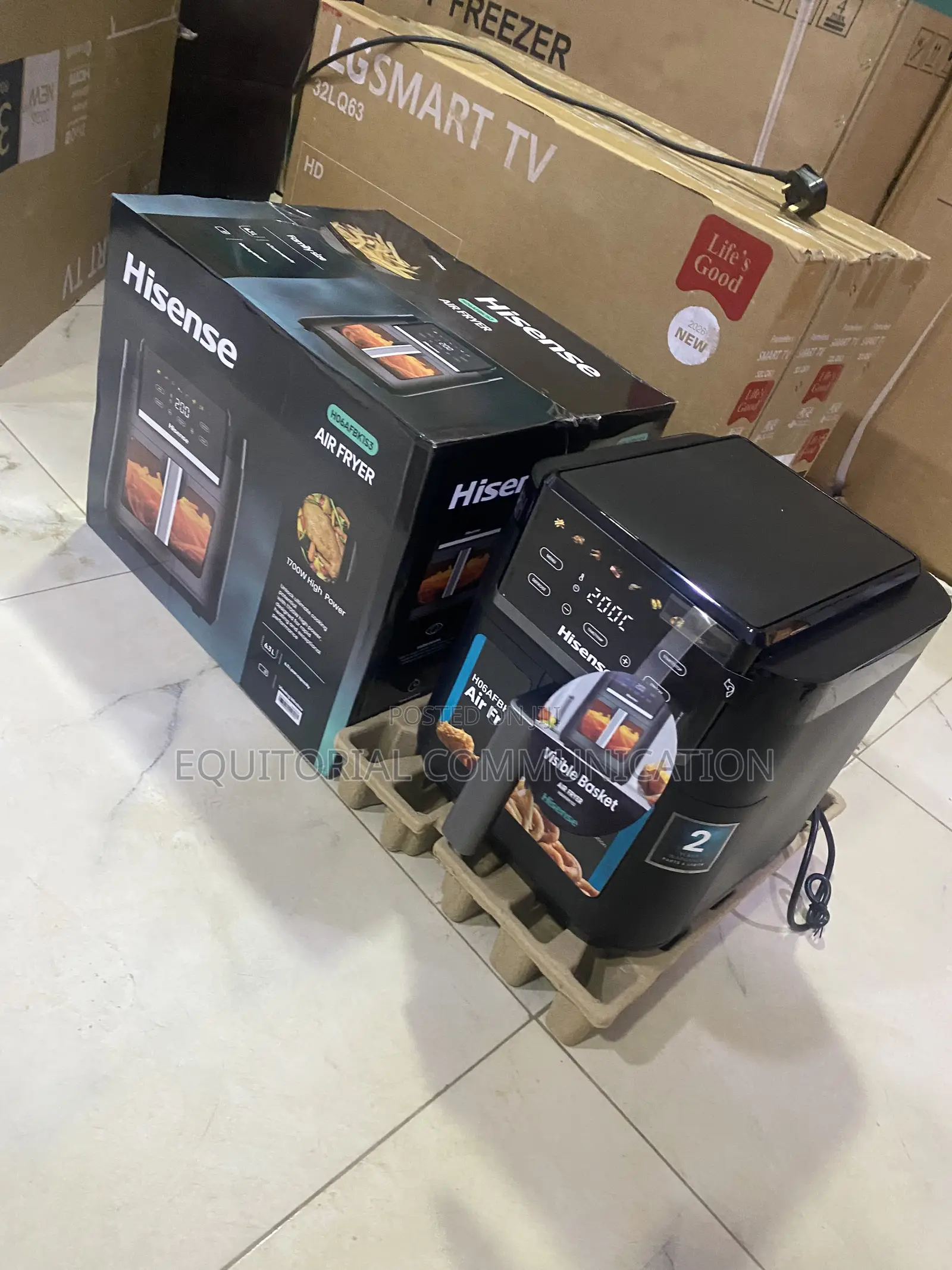 Hisense 6.3L H06FBK1S3 Air Fryer for Oil-Reduced Cooking 1700W