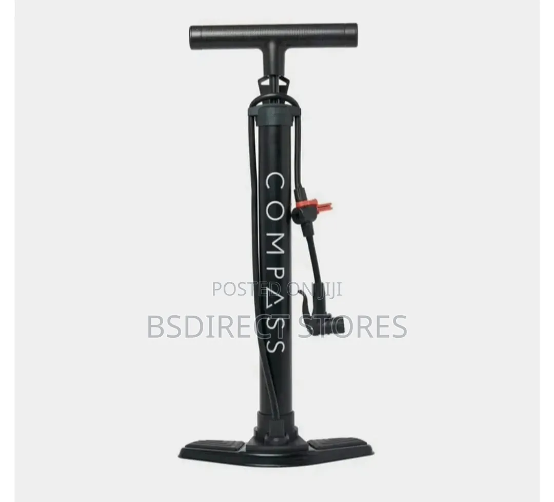 Compass Airtrack Lite Smart Floor Pump Valve Presta/Bike Tyre/Balls