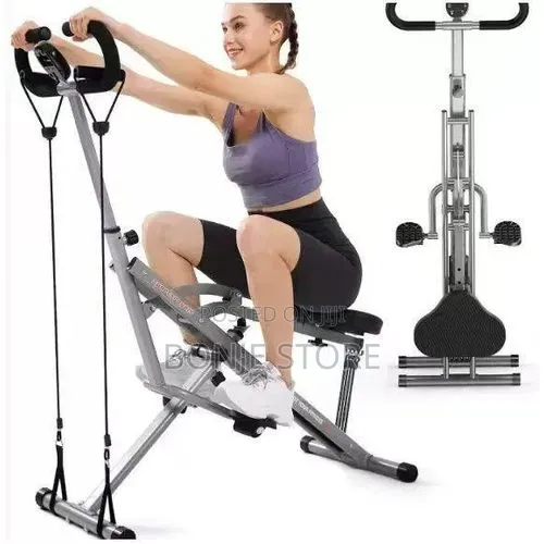 Squat Machine/ Core Trainer Foldable With 4 Adjustable Resistance Band