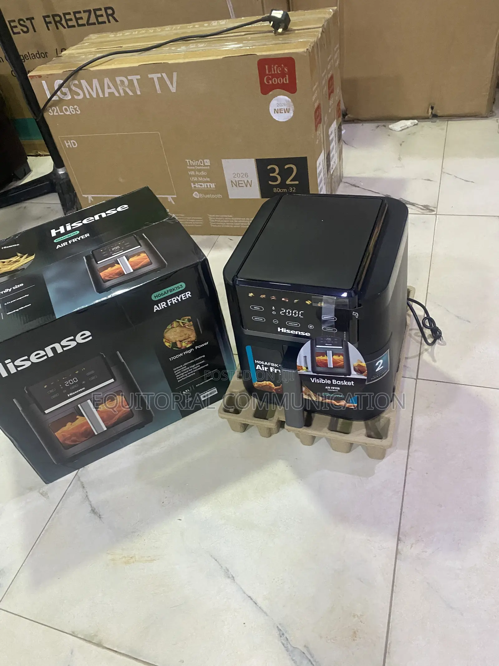 Hisense H06FBK1S3 6.3L Air Fryer for Convenient Family Meals 1700W