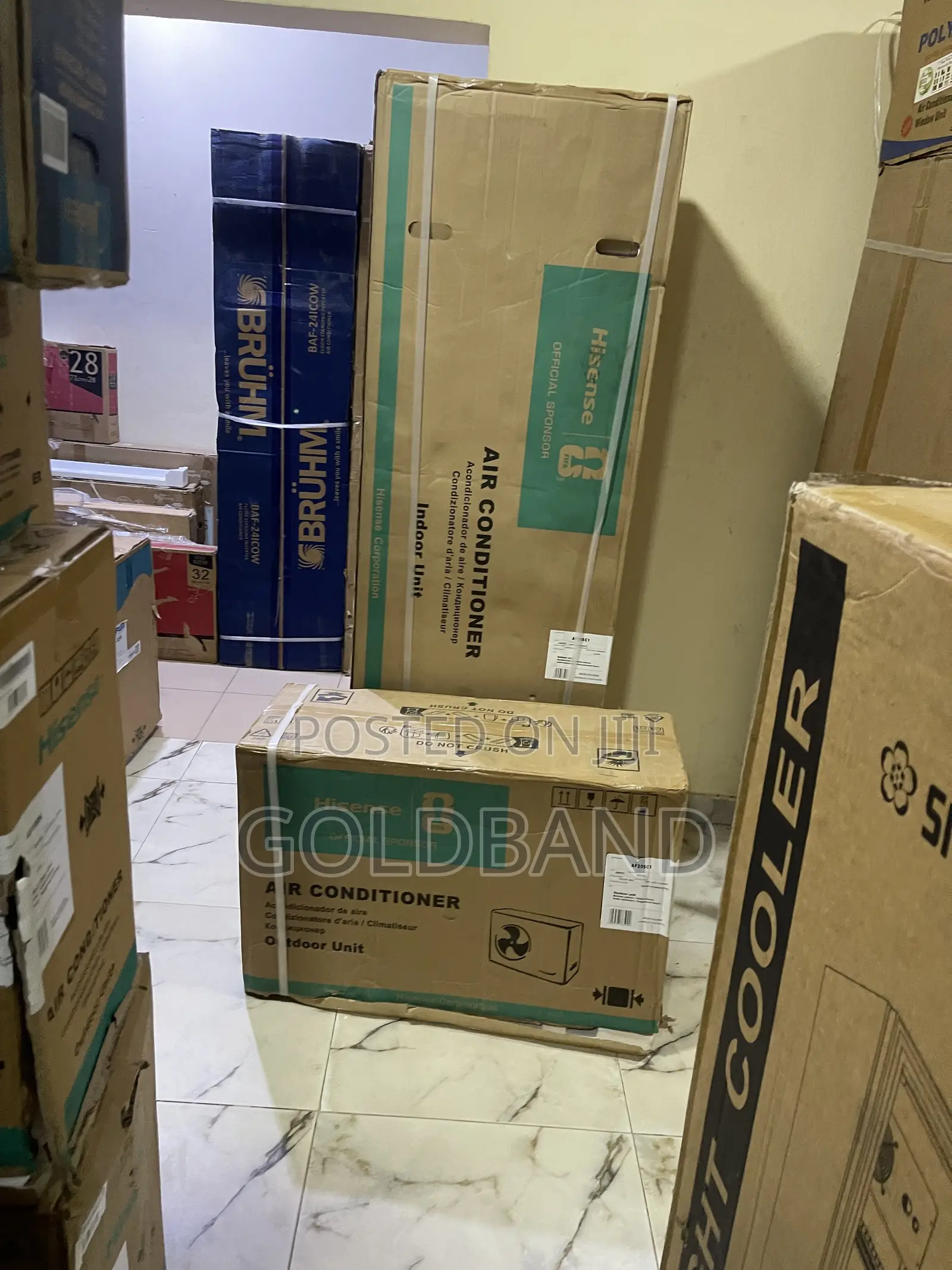 Spacious-Room Cooling Choice: Hisense 2 Tons Non-Inverter Standing AC