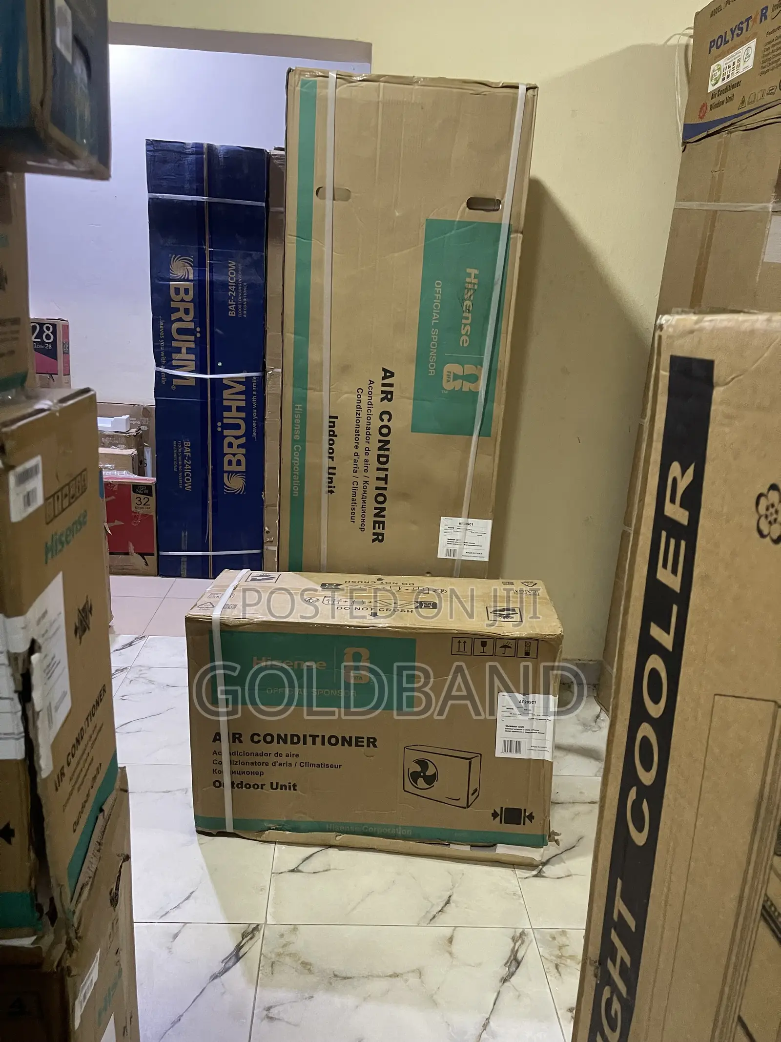 Spacious-Room Cooling Choice: Hisense 2 Tons Non-Inverter Standing AC