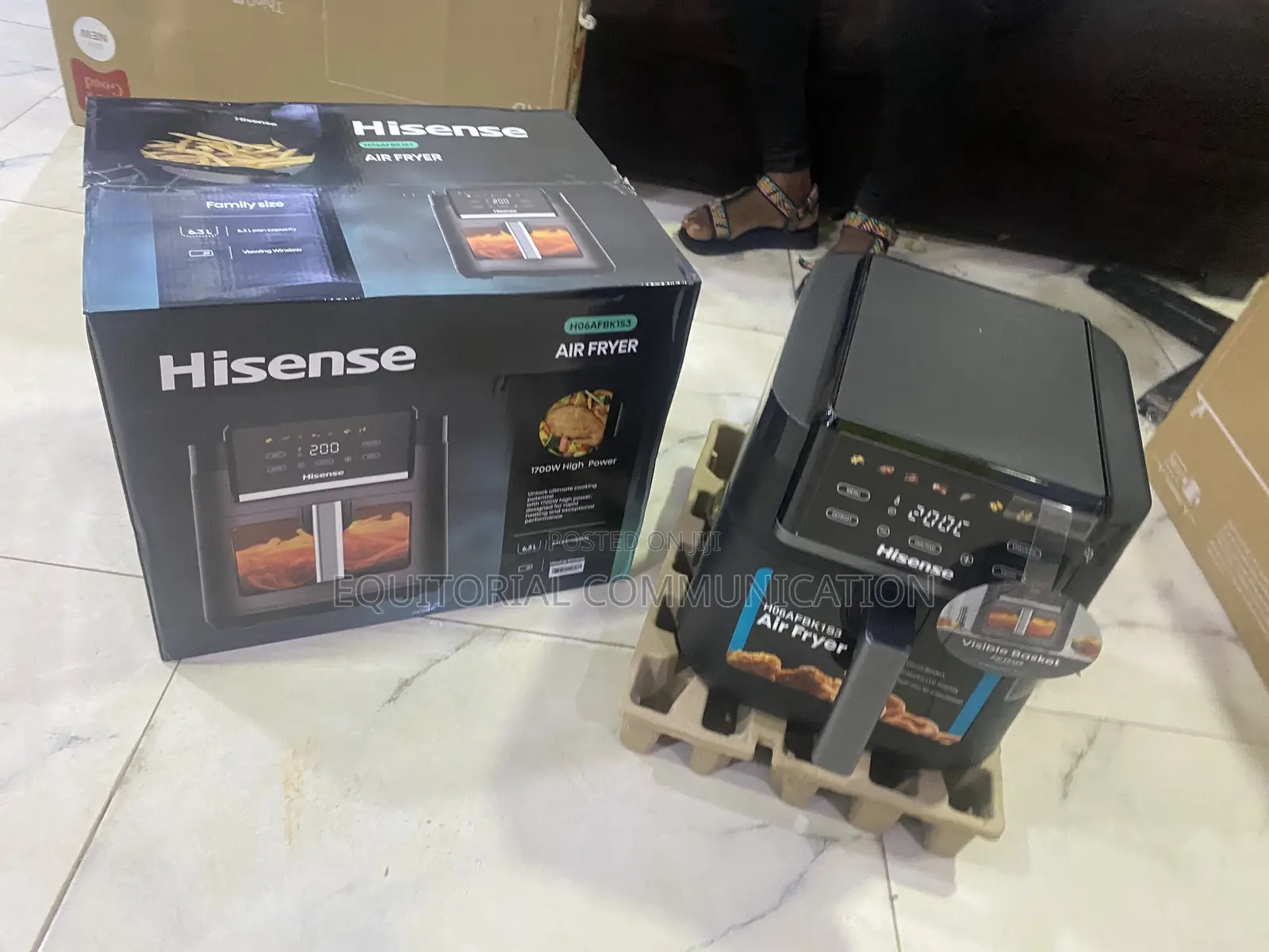 Hisense H06FBK1S3 1700W 6.3L Home Meal Preparation Air Fryer