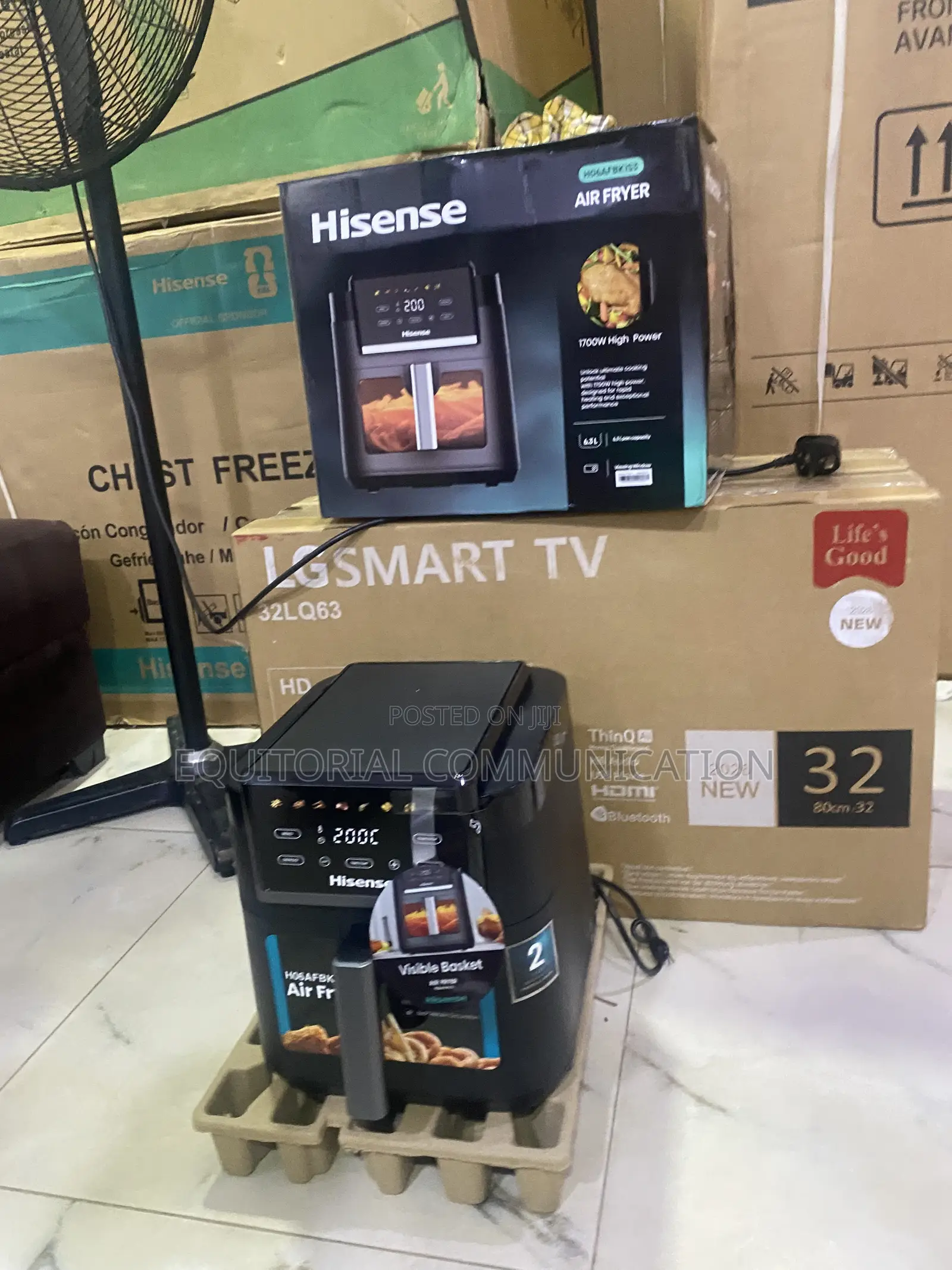 Hisense H06FBK1S3 1700W 6.3L Home Meal Preparation Air Fryer