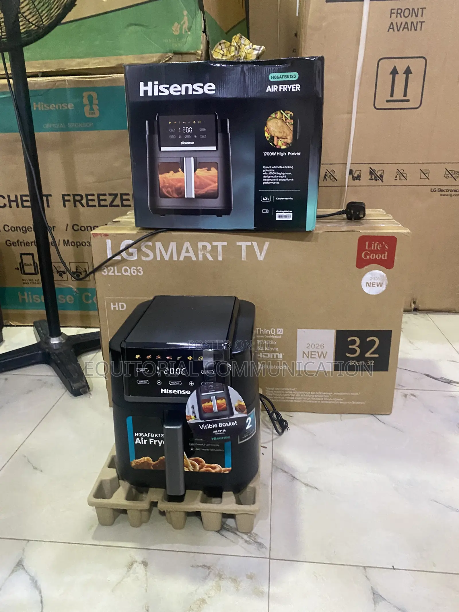 Hisense H06FBK1S3 1700W Air Fryer 6.3L for Easy Cooking