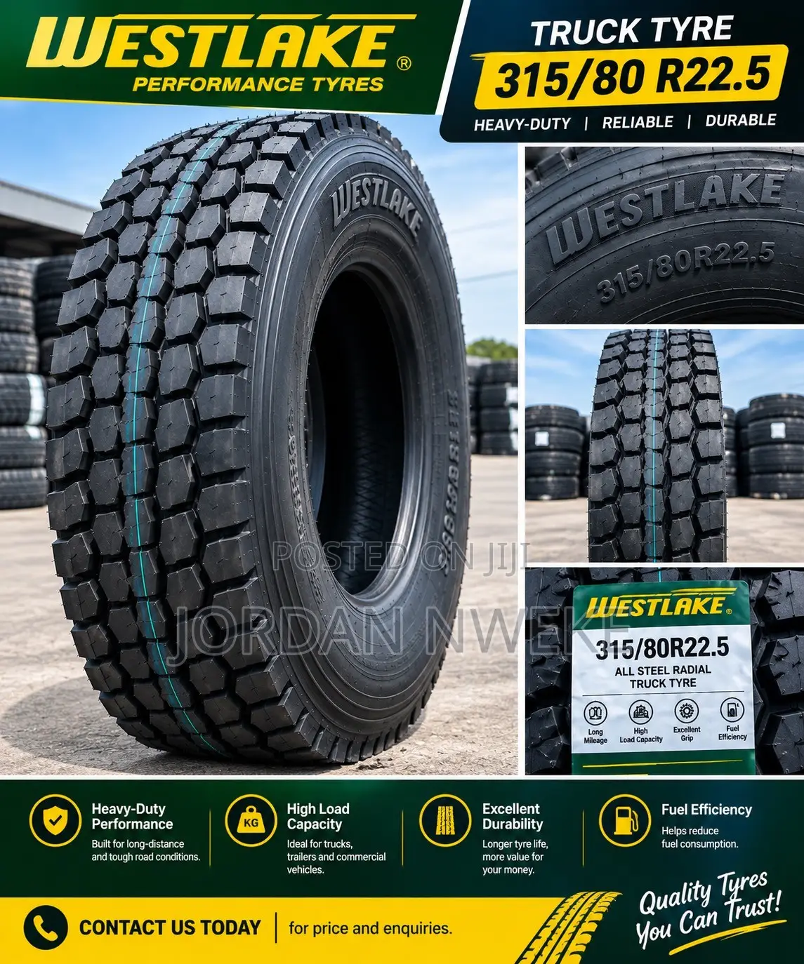 For Sale — Brand New Westlake Truck Tyre!