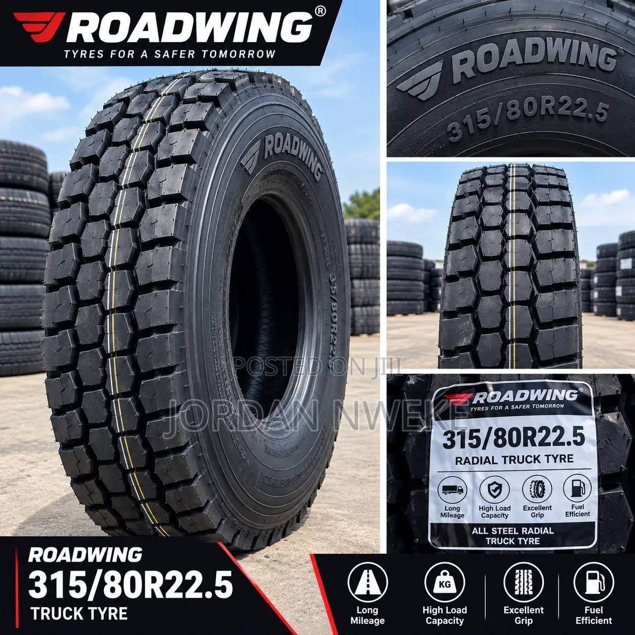 For Sale — Brand New Roadwing Truck Tyre