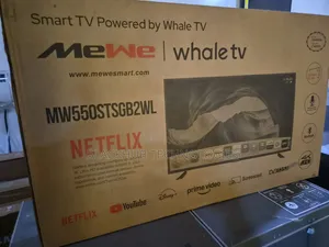 Mewe 4K SMART TV, Double Glass, 55 Inches, 8gb, Frameless, Whale OS