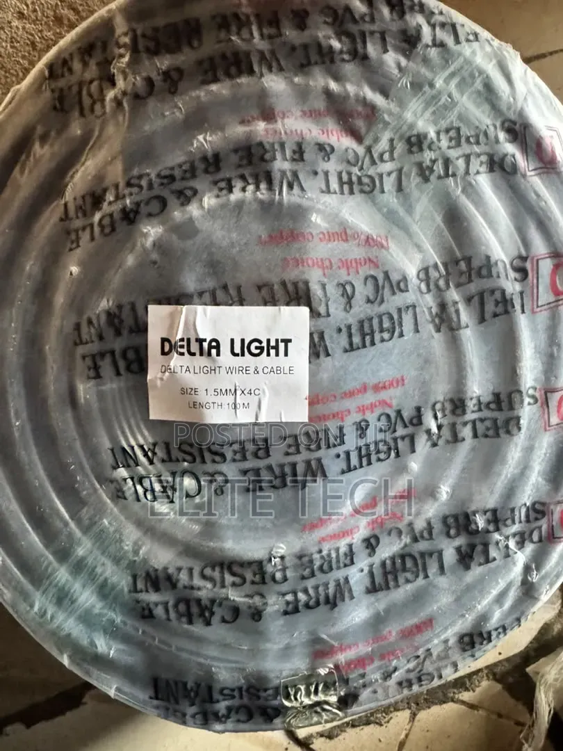 Original 1.5mm X 4-Core Flexible Fire Resistant Copper Cable( Roll)