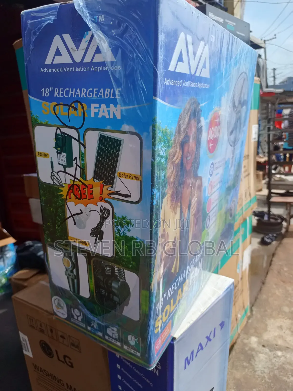Tm Ava 18” Rechargeable Solar Fan | Avarf-8018