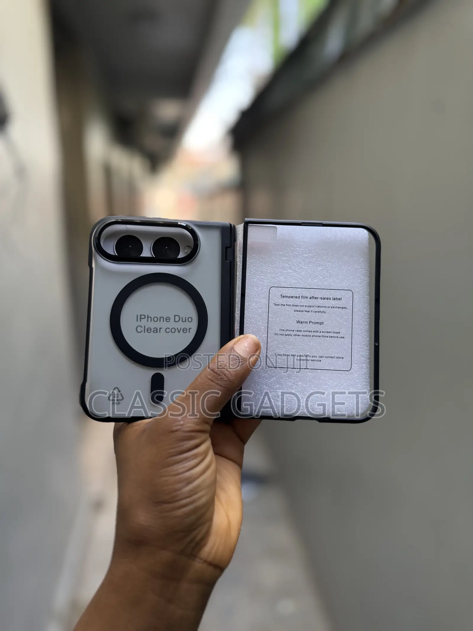 Ultra Thin Translucent Magnet Case for iPhone Duo