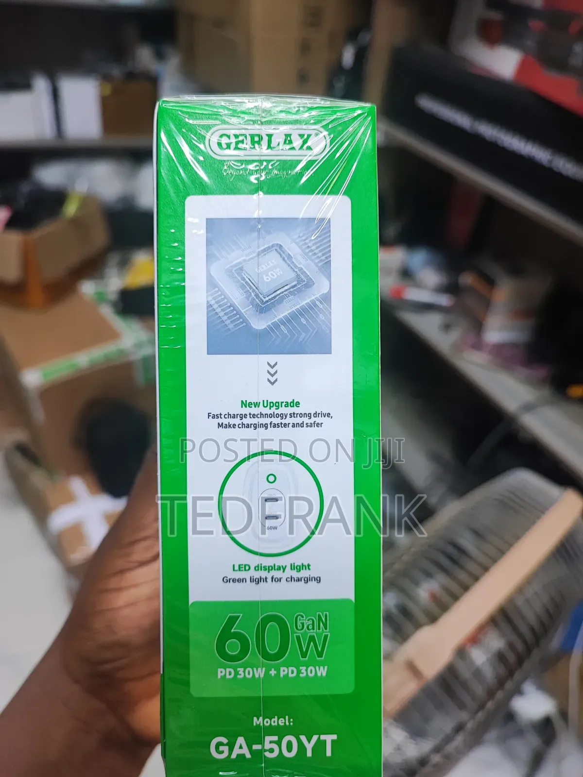 GERLAX GA-50YT 60W GaN Dual Port Fast Charger