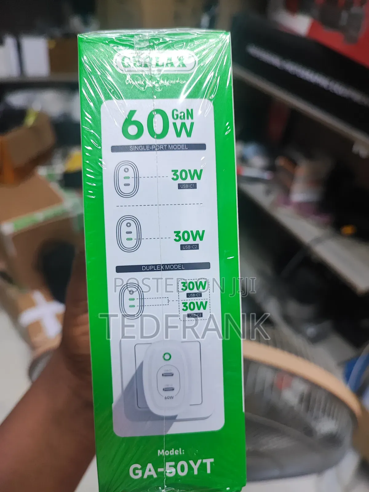 GERLAX GA-50YT 60W GaN Dual Port Fast Charger