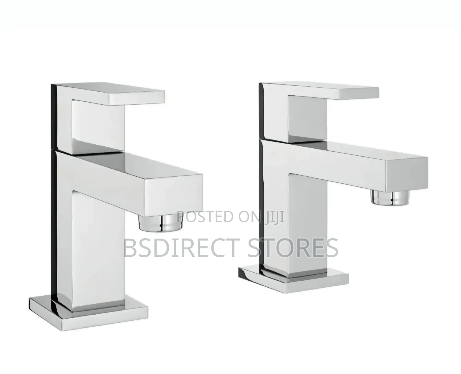 Wickes Kubic Chrome Ultra Modern Rectangular Basin Taps