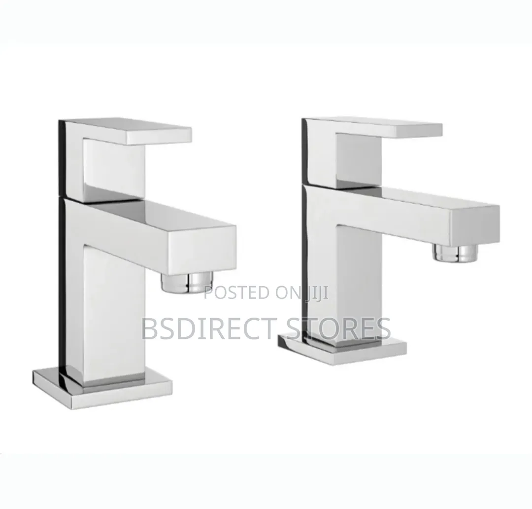 Wickes Kubic Chrome Ultra Modern Rectangular Basin Taps