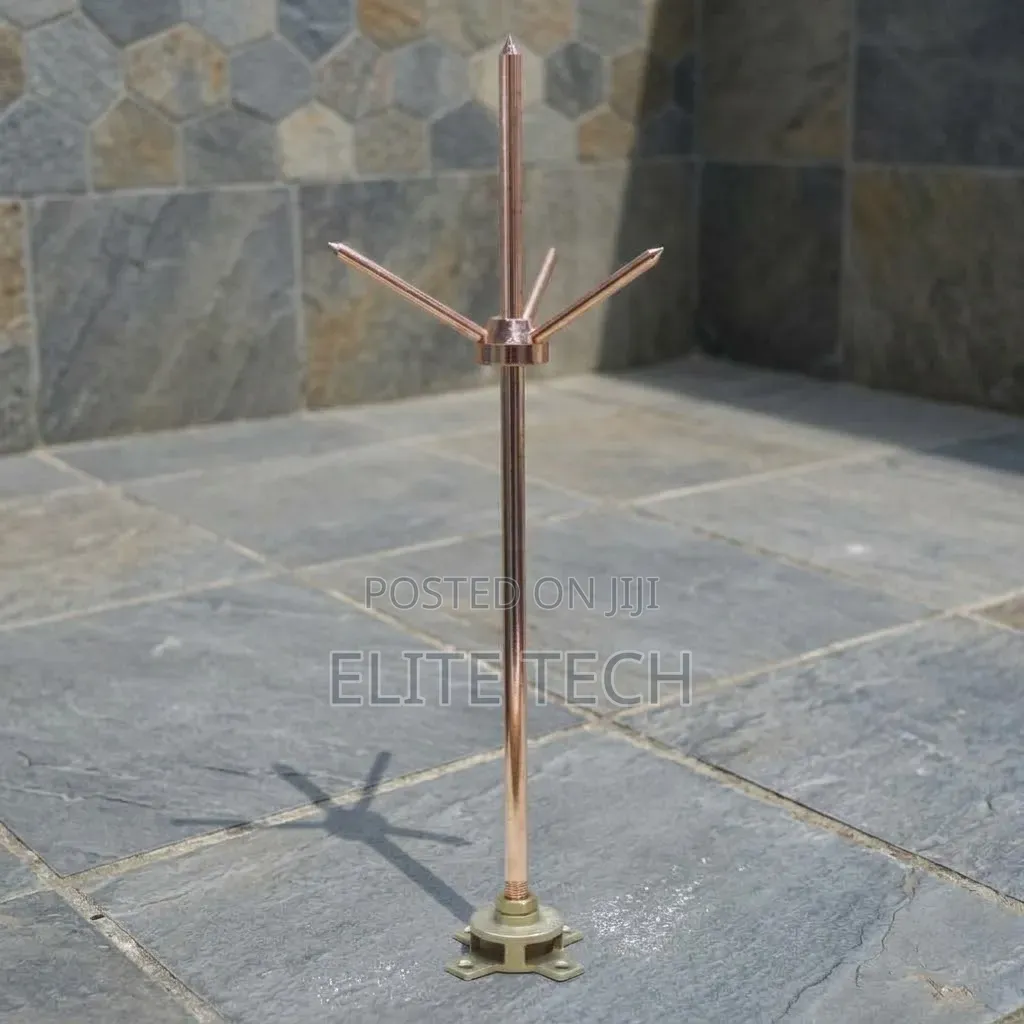 Original Thunder Arrestor / Lightning Protection Mast & Spike Set