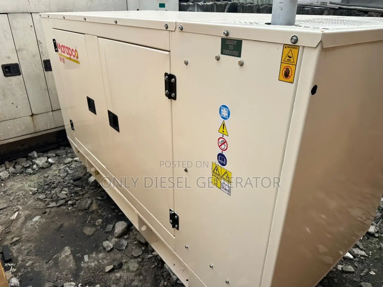 100kva Marapco Soundproof Generator No Spanner