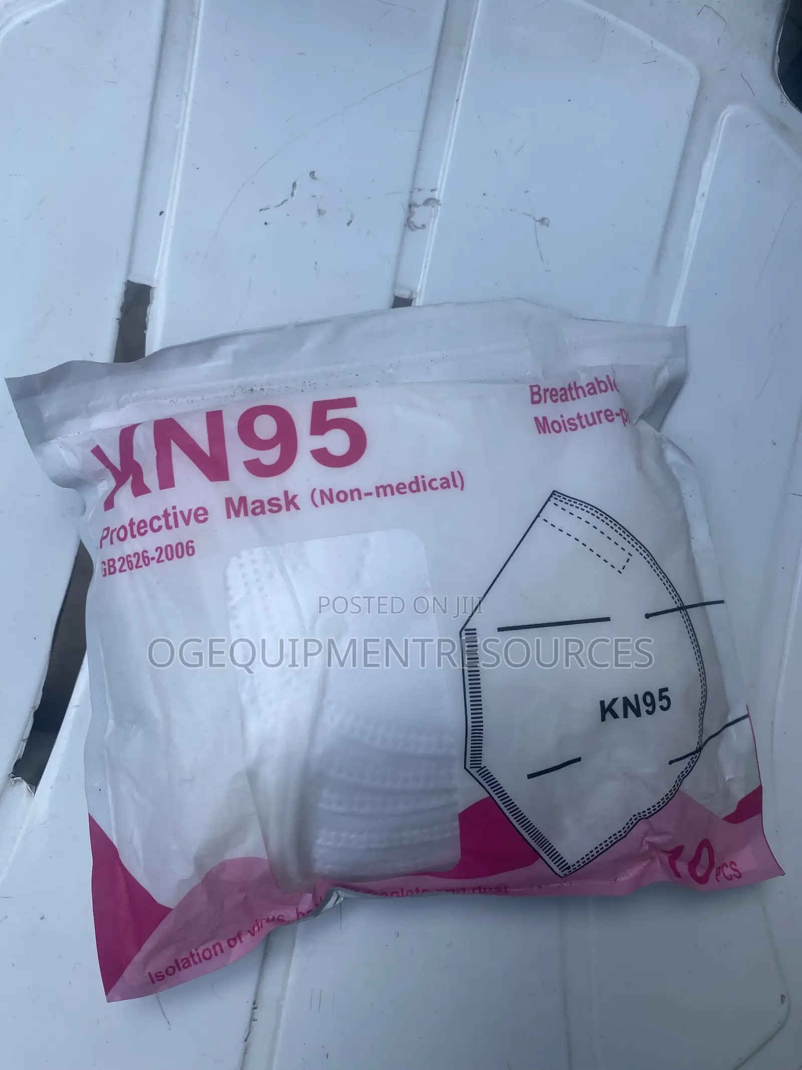 Kn95 Respirator Nose Mask 10pcs.