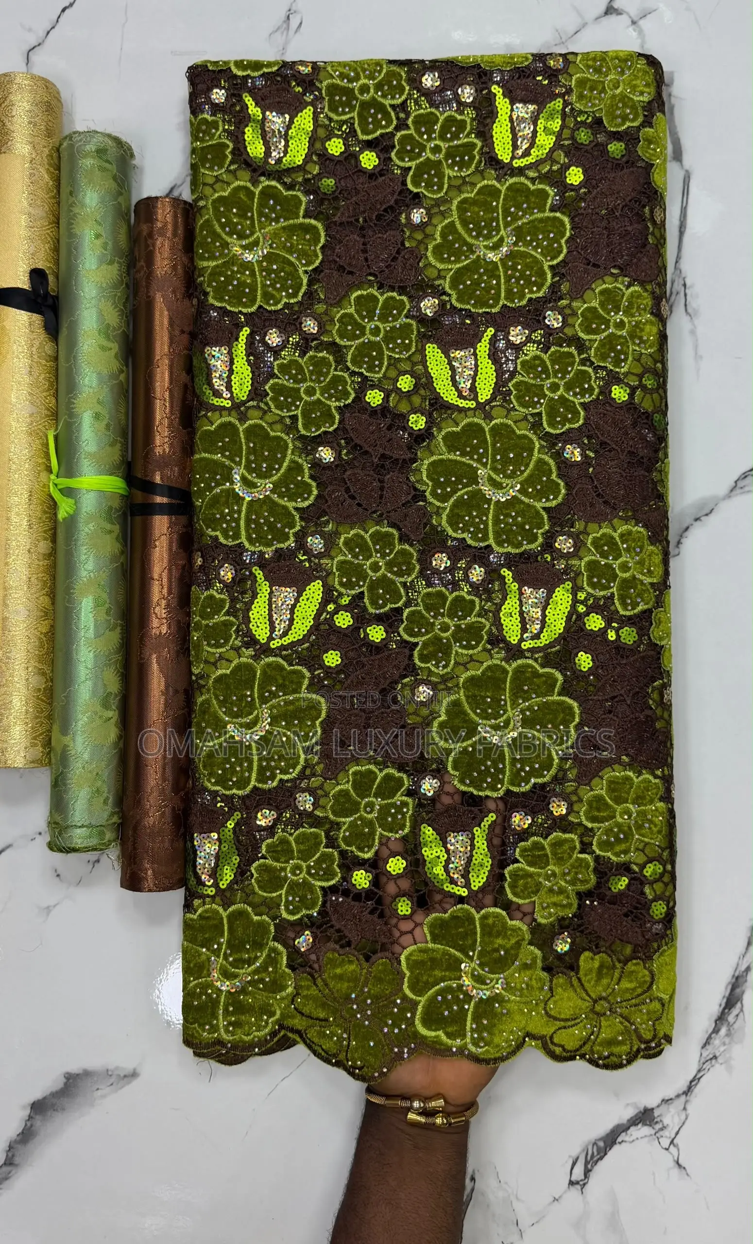 Lovely Velvet Guipure Lace