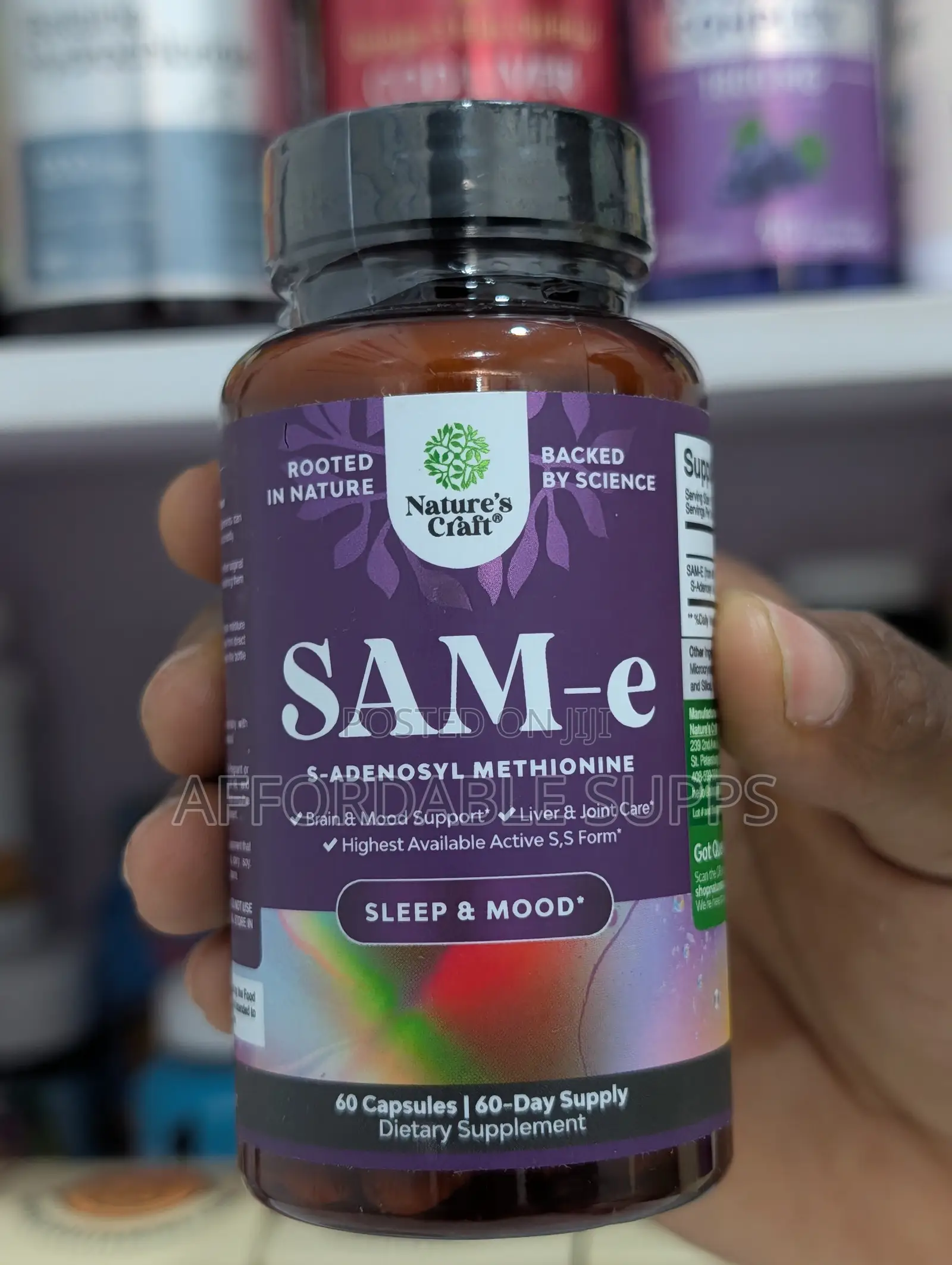 Nature’s Craft SAM-e 200mg – Mood & Joint Support, 60 Capsules