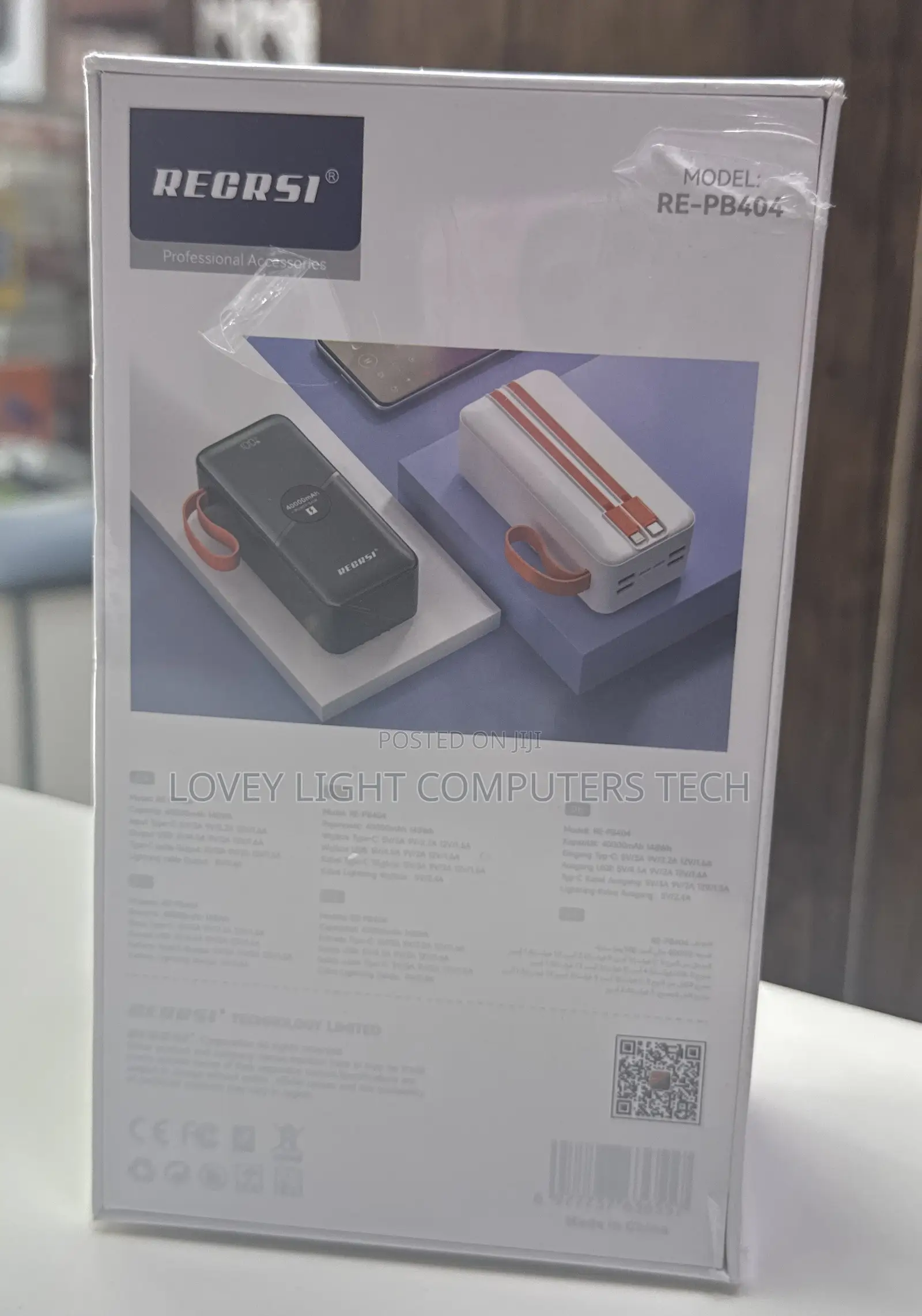 RECRSI RE-PB404 40000mAh Power Bank