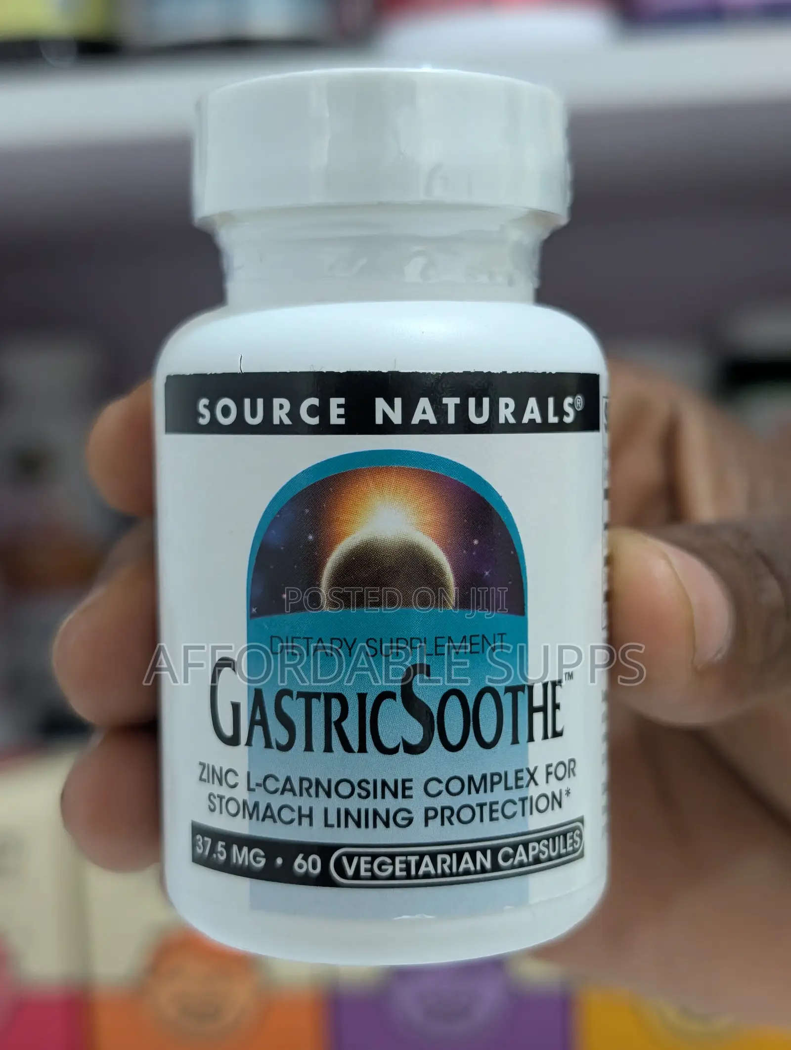 Source Naturals GastricSoothe Zinc L-Carnosine – 60 Capsules
