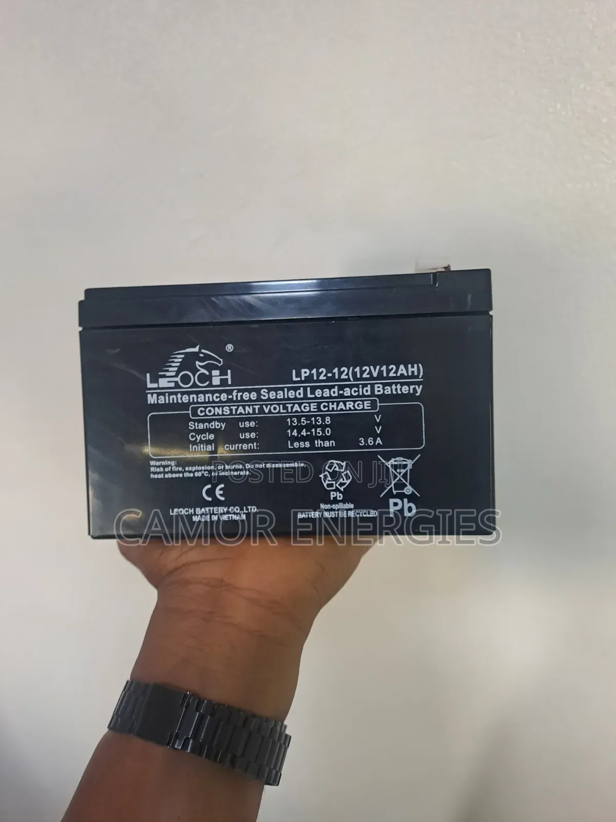 Leoch 12V 26Ah UPS Battery | 1-Year Warranty | for Solar Generator