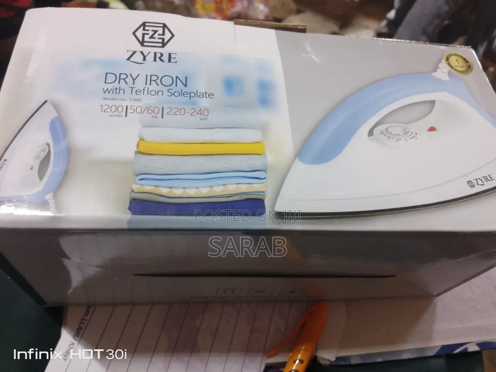 Dry Iron With Teflon