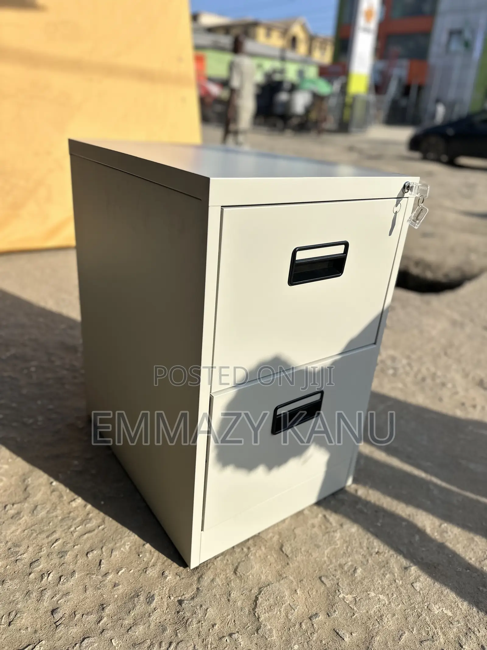 2-Drawer Metal Filing Cabinet With Lock Imported