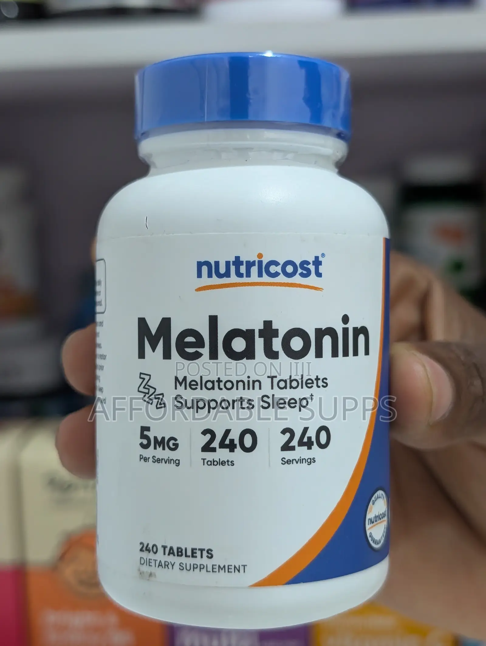 Nutricost Melatonin 5mg – 240 Tablets for Sleep Support