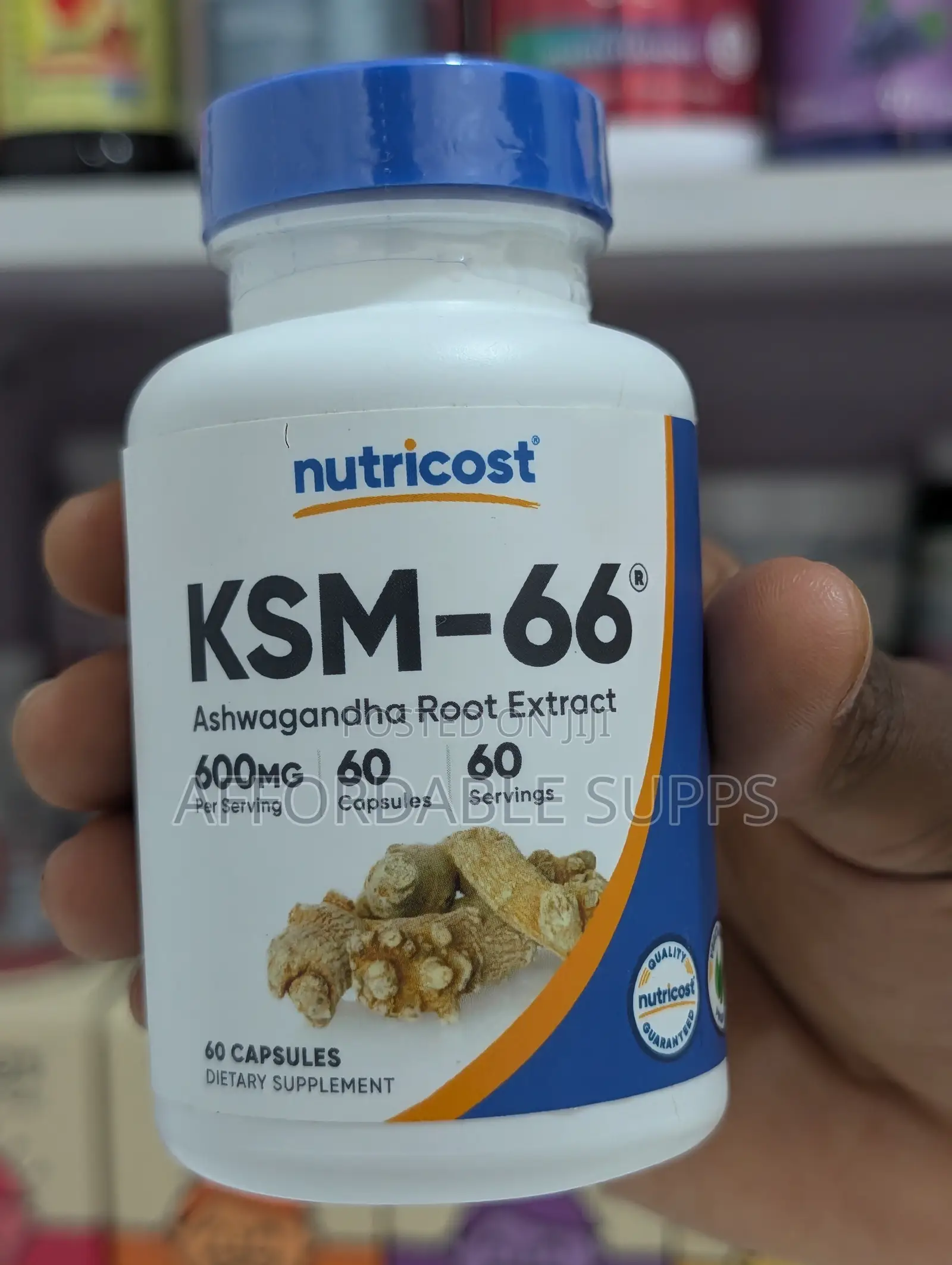 Nutricost KSM-66 Ashwagandha Extract – 60 Veggie Capsules