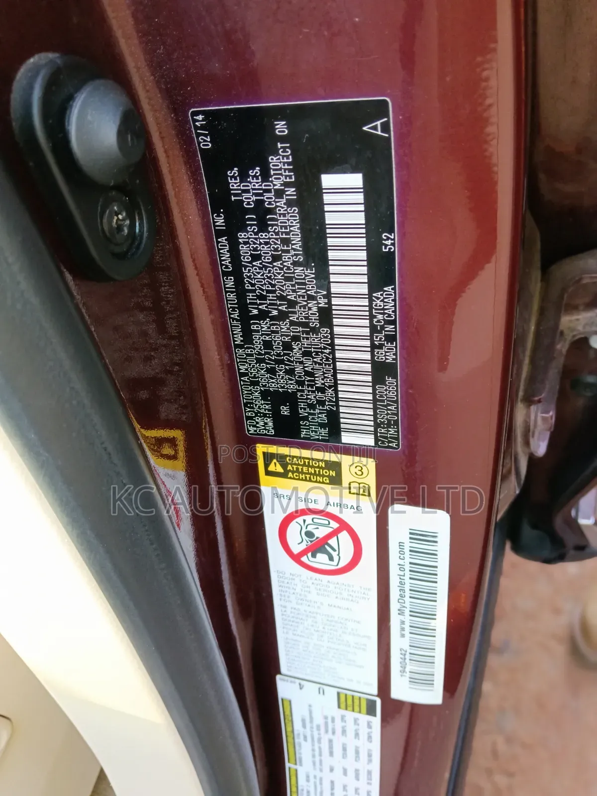 Toyota Corolla 2009 Red