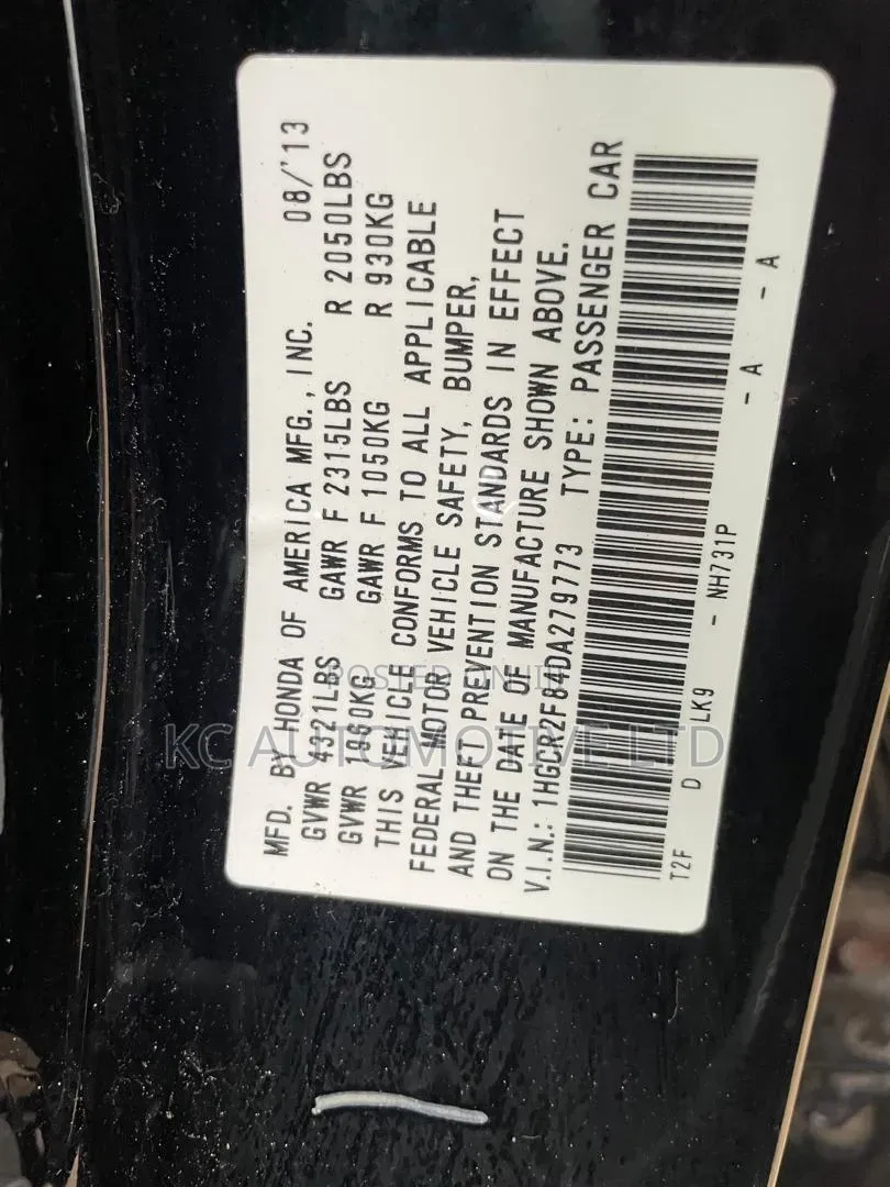 Honda Accord 2014 Black