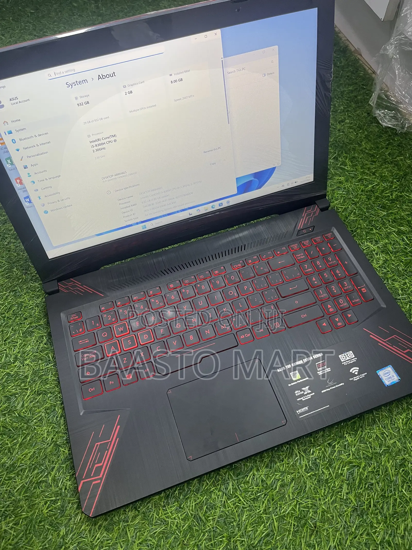 Laptop Asus TUF Gaming FX504 8GB Intel Core i5 HDD 1T