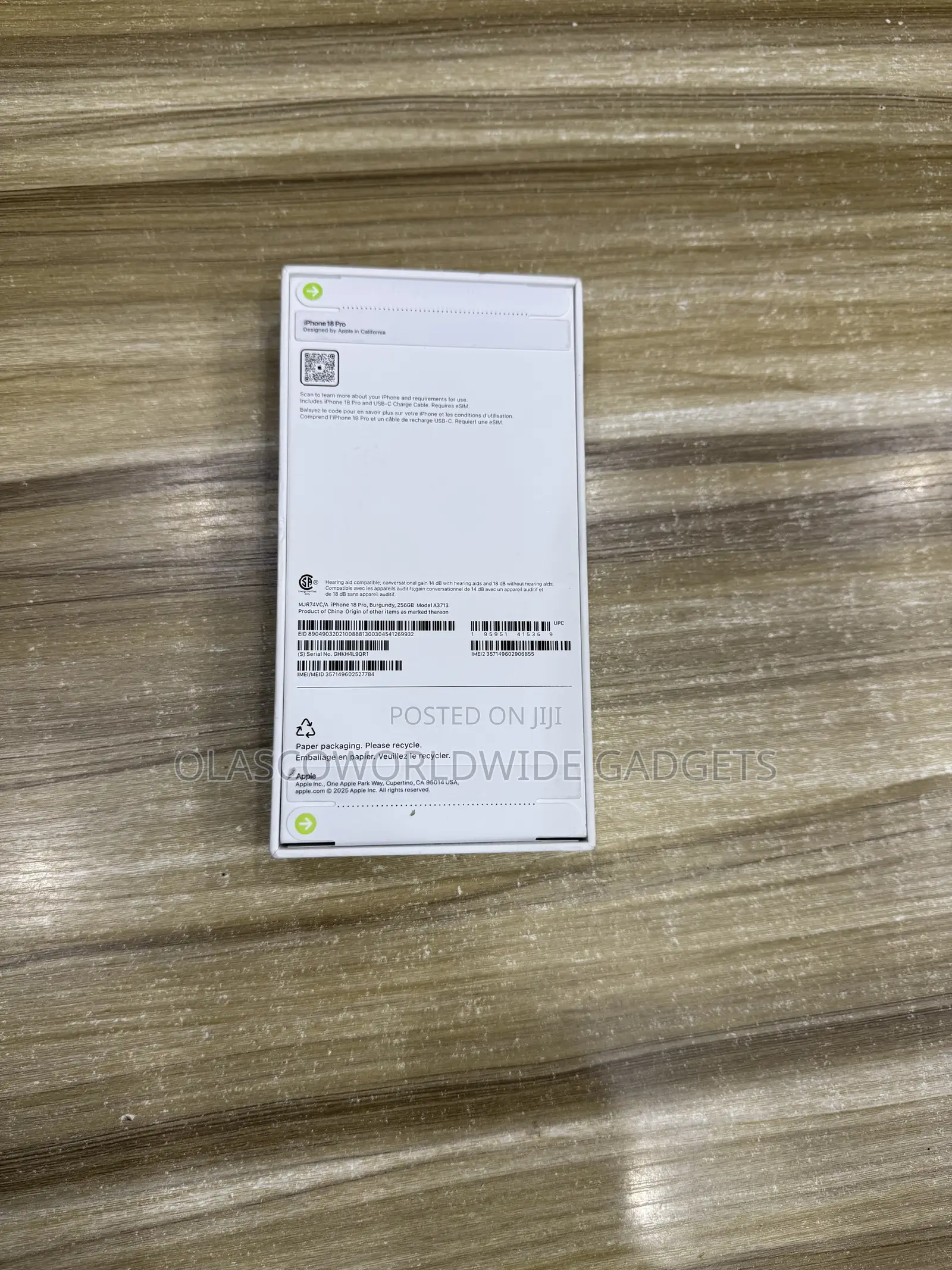 New Apple iPhone 18 Pro 256 GB