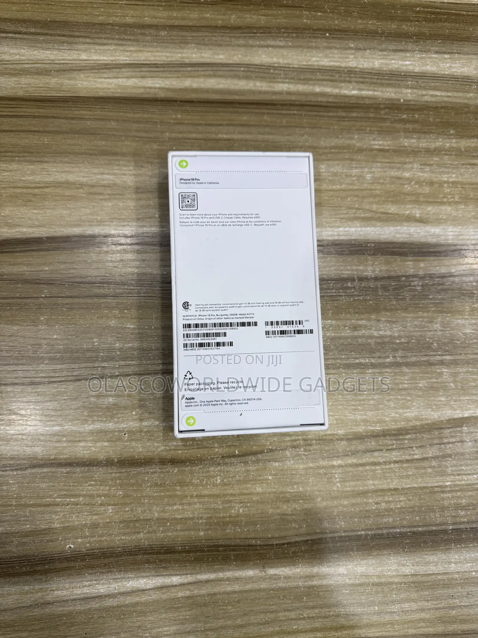 New Apple iPhone 18 Pro 256 GB
