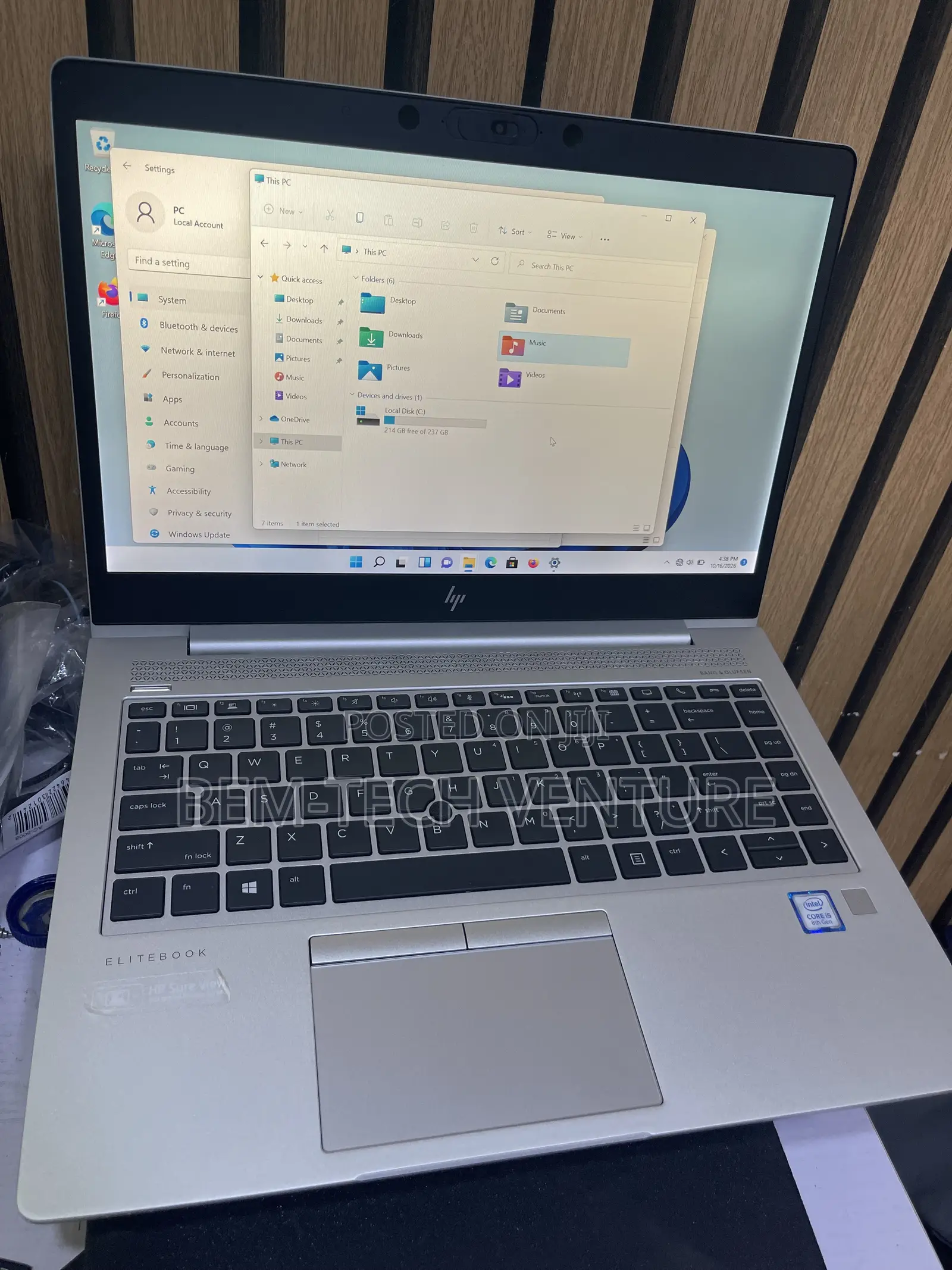 Laptop HP EliteBook 840 G5 8GB Intel Core i5 SSD 256GB