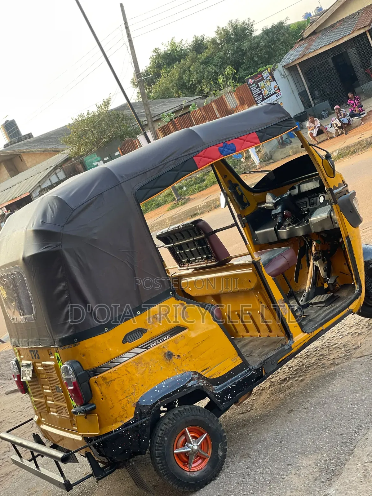 TVS King Deluxe Plus iTouch Start 2025 Yellow