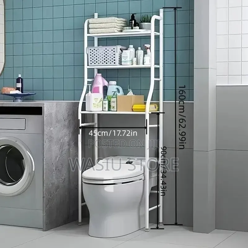 3-Tier Over-the-Toilet Bathroom Storage Rack/Shelf Organizer