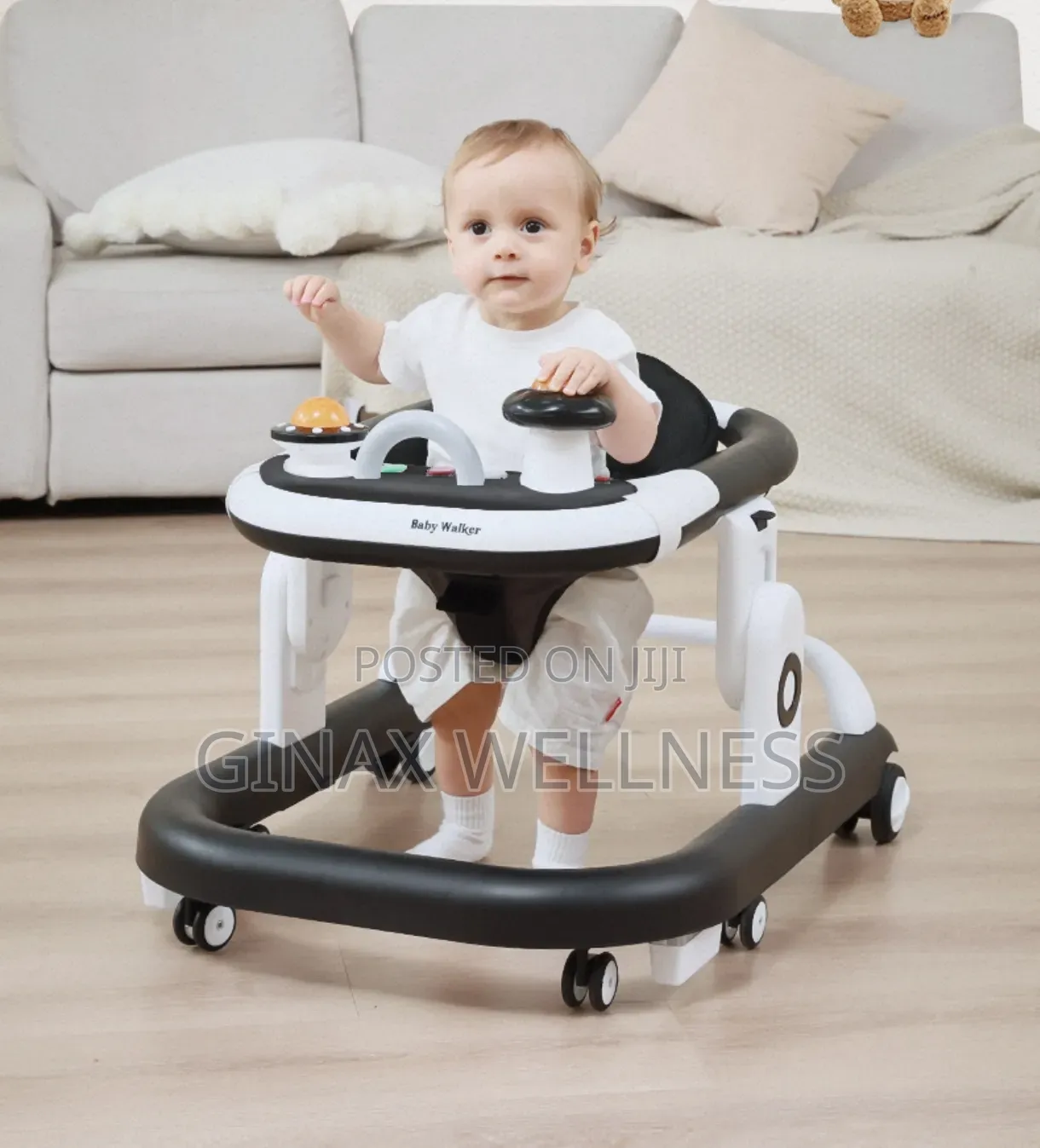 Multifunctional Baby Walker With Music, Lights & Adjustable Height