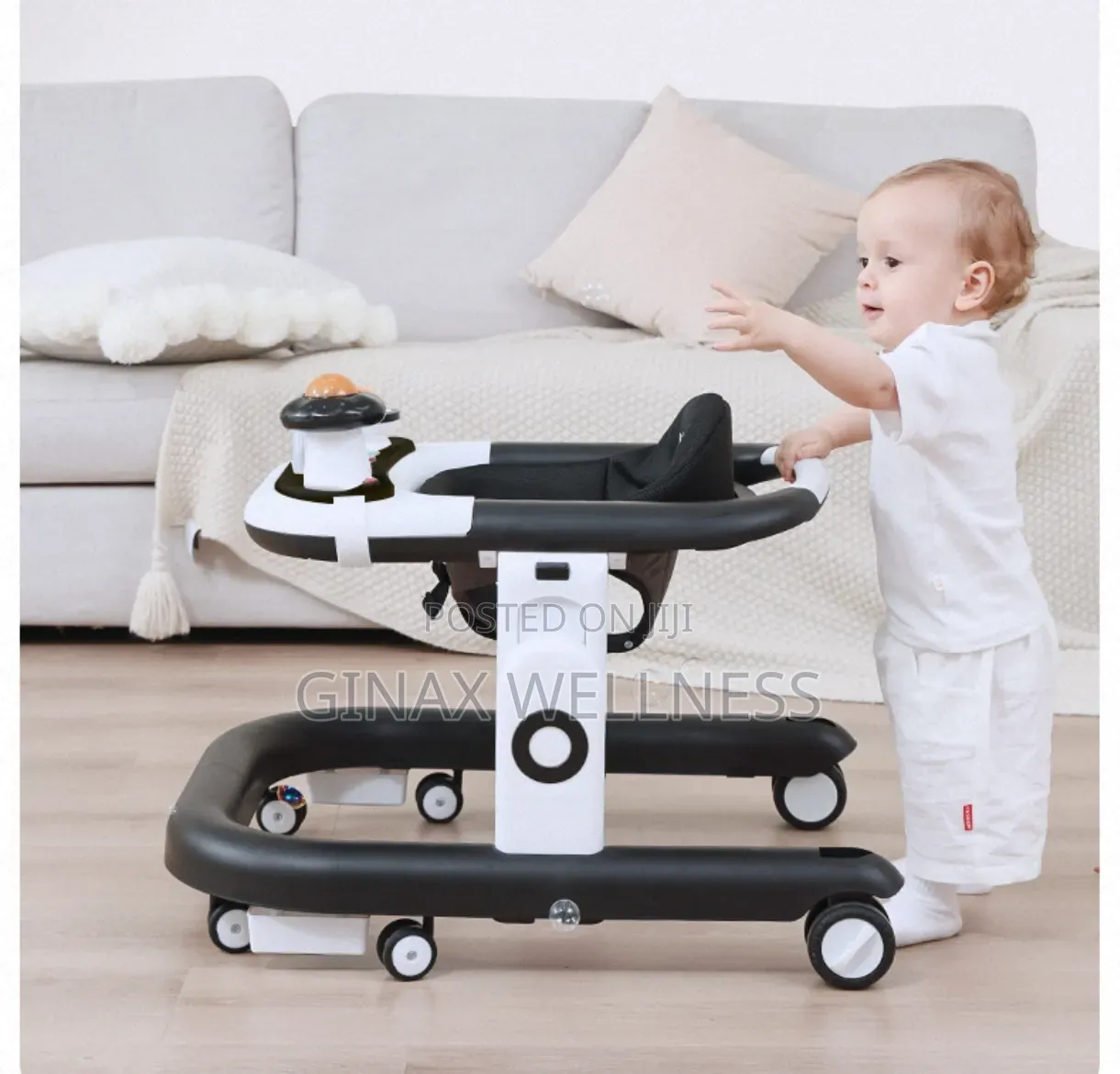 Multifunctional Baby Walker With Music, Lights & Adjustable Height