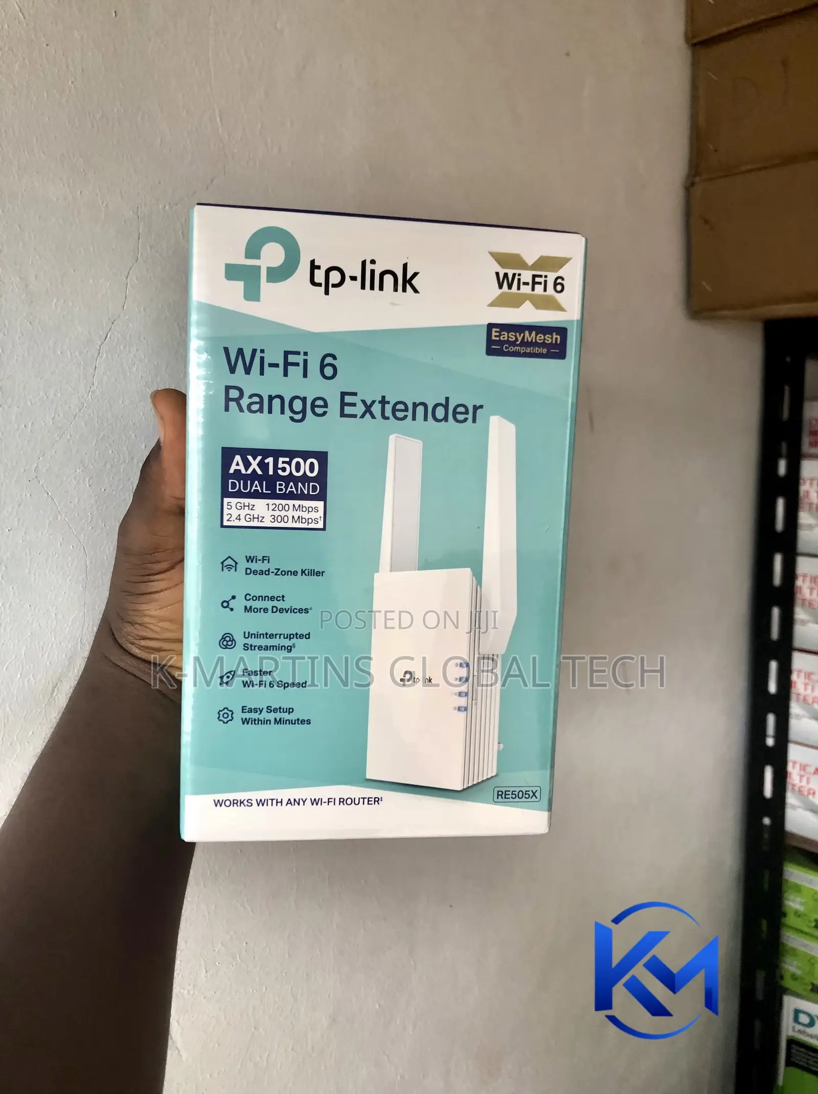 TP-Link RE505X AX1500 WiFi 6 Range Extender