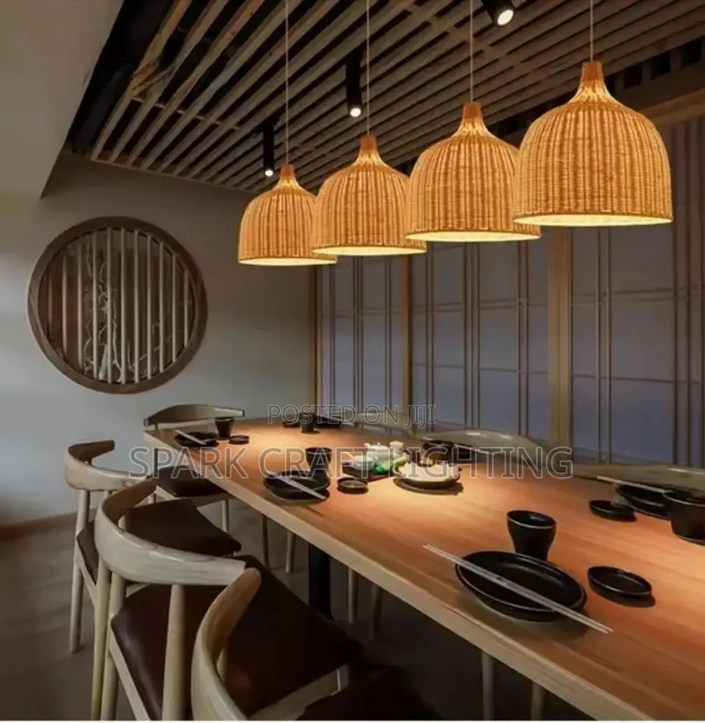 Woven Dome Pendant Light- Boho