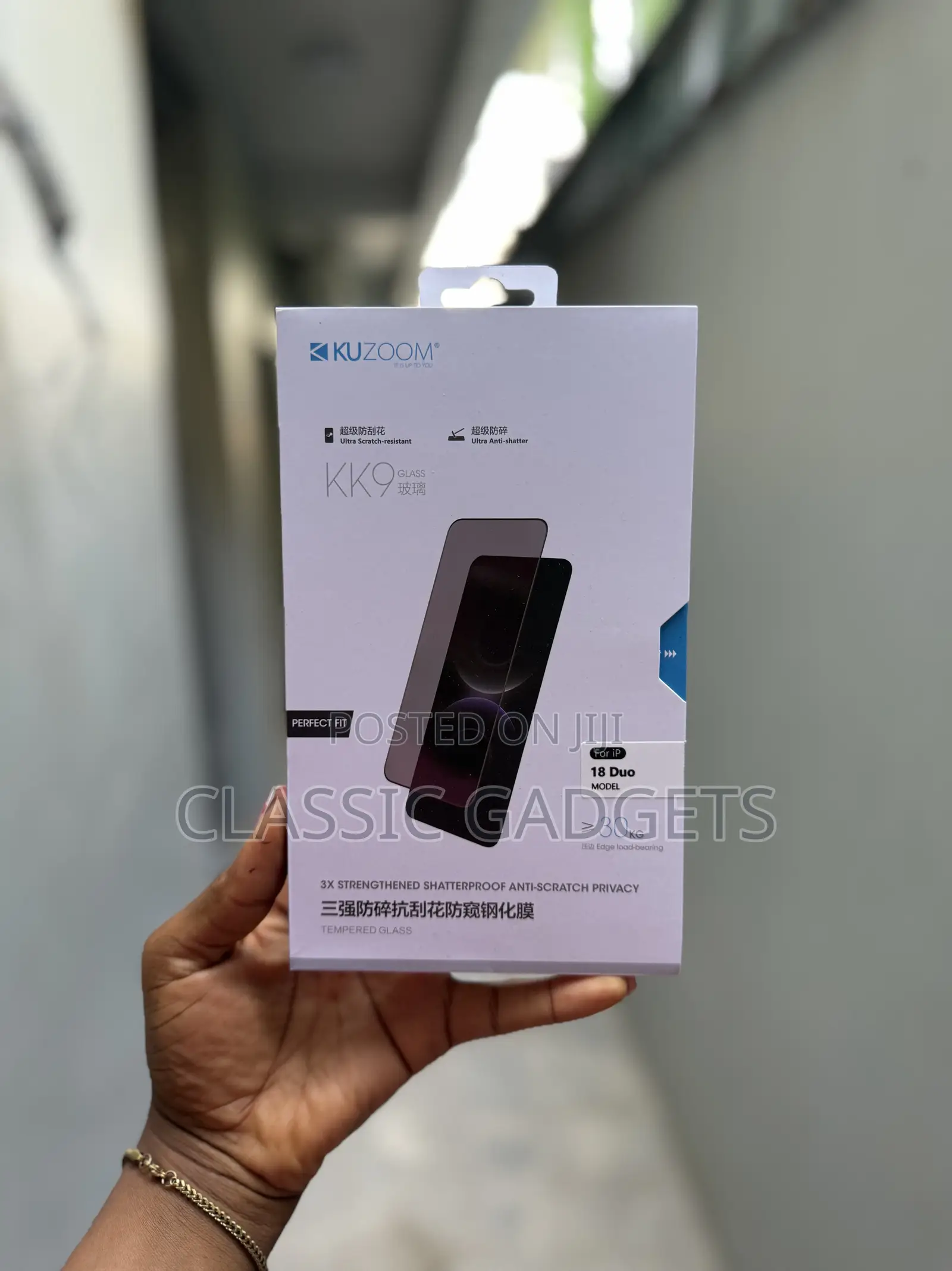 Kuzoom Kk9 Privacy Anti-Scratch Screen Protector for iPhone Duo