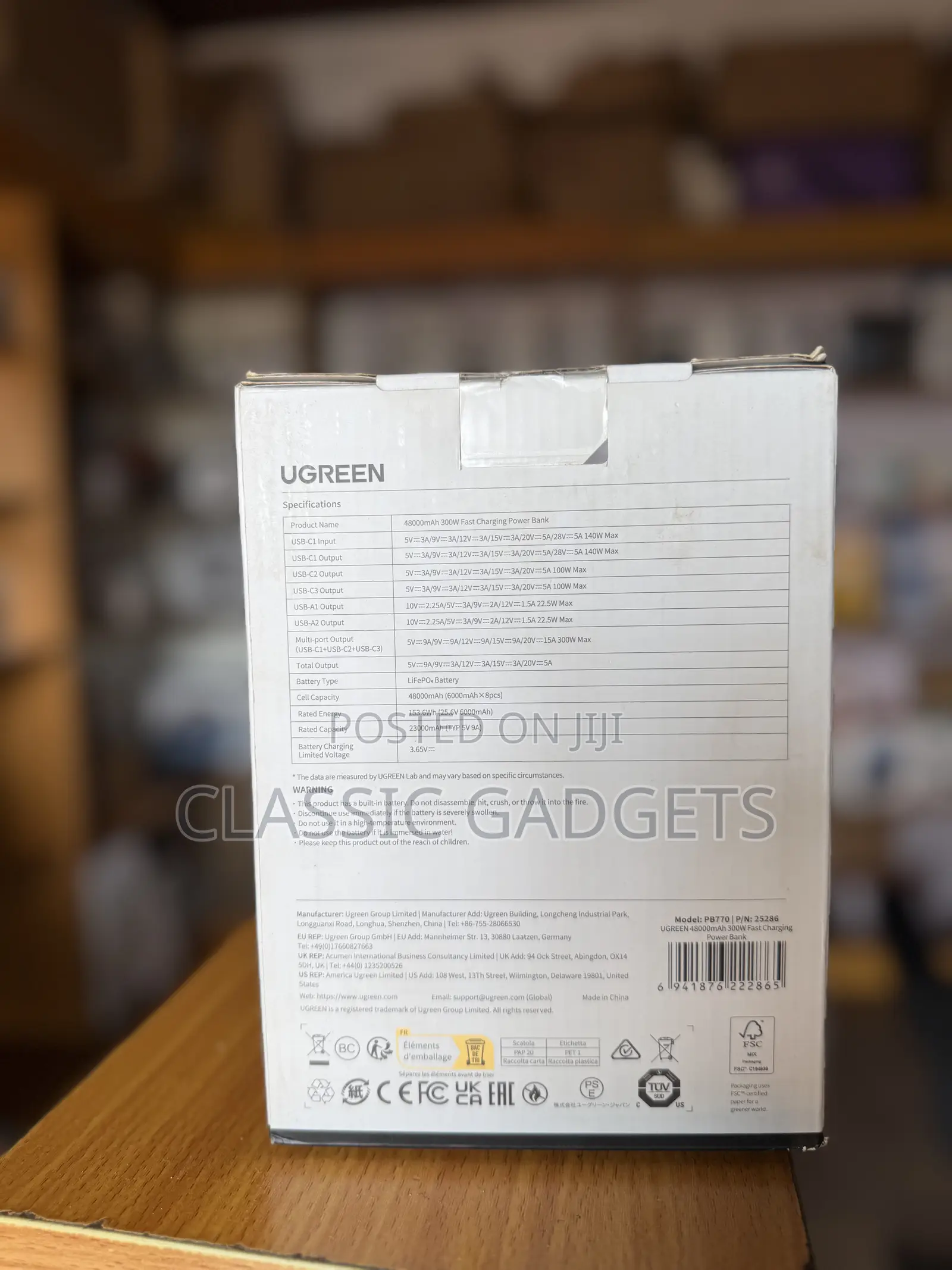 UGREEN Nexode 300W 48000mAh Portable Power Station for Camping
